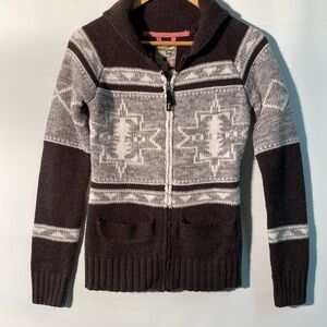 Triple five soul - Full zip cardigan sweater.  Size XS